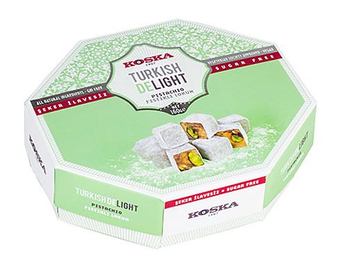Lokum s pistáciami bez cukru 160g Koska
