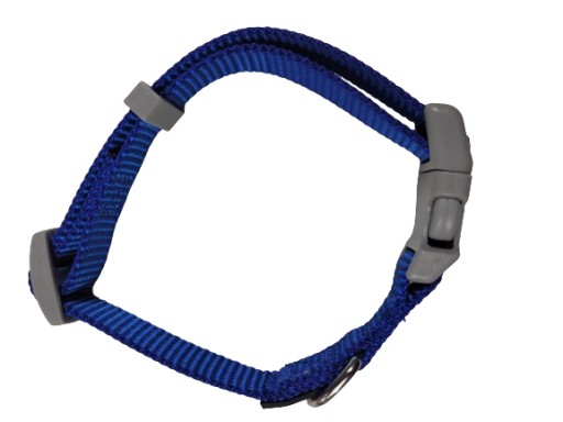 Pevná páska pre psa - Látka, Veľkosť 25-35cm, Farba Modrá