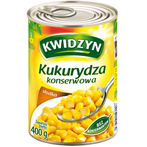 Kwidzyn Sladká kukurica v konzerve 400g