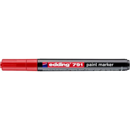 EDDING Marker s olejovou červenou vodotesnou farbou