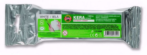 KOH-I-NOOR Samotvrdnúca hlina, svetlá - biela 130 g