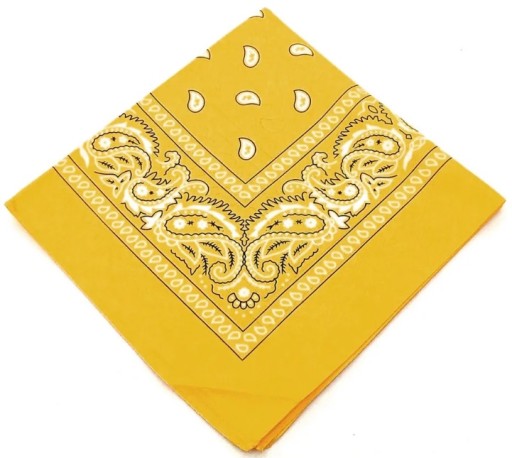 bandana BANDAM šatka školská tmavožltá