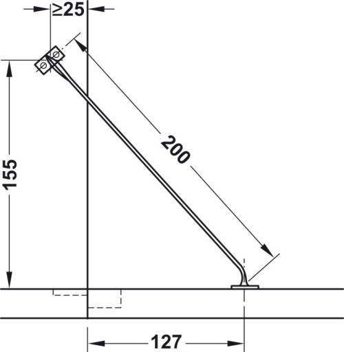 HAFELE LIMIT UHLA OTVORENIA PRE PREDNÉ + SKRUTKY