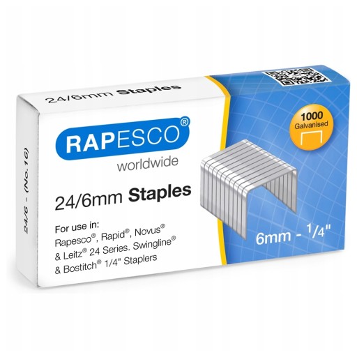 KANCELÁRSKE STOJKY 24/6 MM RAPESCO
