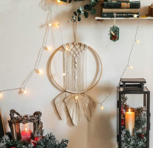 Základňa lapača snov Macrame RING 10 KS Ozdobný krúžok Rôzne veľkosti