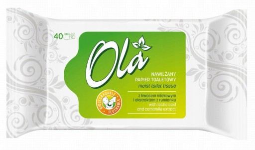 OLA vlhčený toaletný papier harmanček 40 ks.