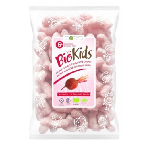 Bezlepkové bio kukuričné chrumky s cviklou 55g