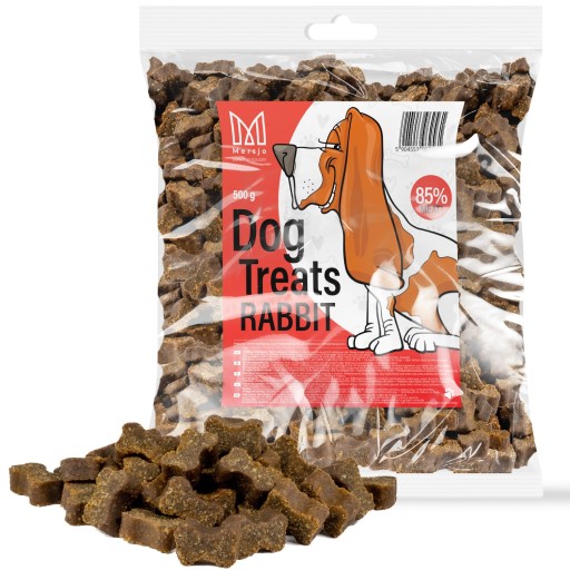 MÄSOVÉ TRENAŽÉRKY PRE PSA MERSJO KRÁLIK 85% MÄSO 500g