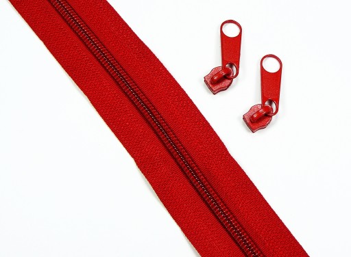 Zips ZIPPÁSKA 5mm 3m +6 klipov ČERVENÁ