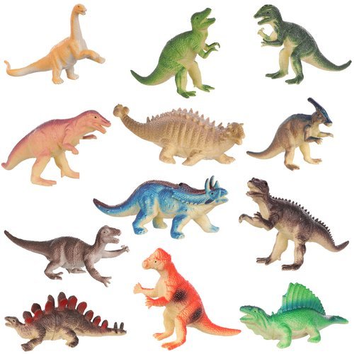 FAREBNÁ SÚPRAVA POSTAVIČIEK DINOSAUROV