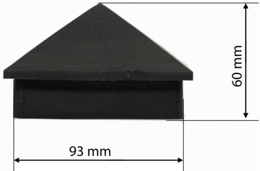 Striešky/hmoždinky na plotové stĺpiky 93x93mm