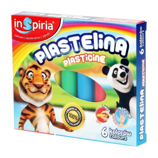 Plastelína pre deti 6 farieb Inspiria Scheme