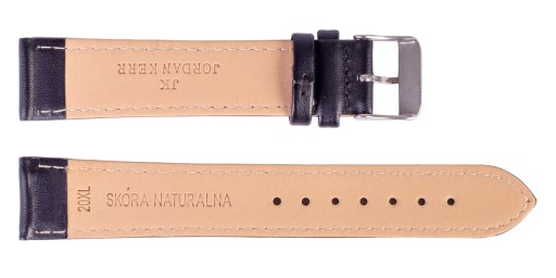 JORDAN KERR REMÍN NA HODINKY, ČIERNA, sr. 20 mm XL