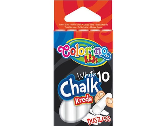 BEZPRACHOVÁ, BIELA, ODOLNÁ DETSKÁ KRIEDA NA DETSKÚ TABUĽU