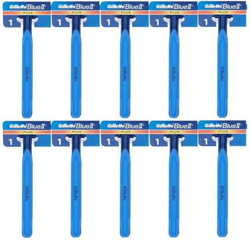 GILLETTE BLUE II PLUS STROJ NA JEDNOPOUŽITIE 10 KS