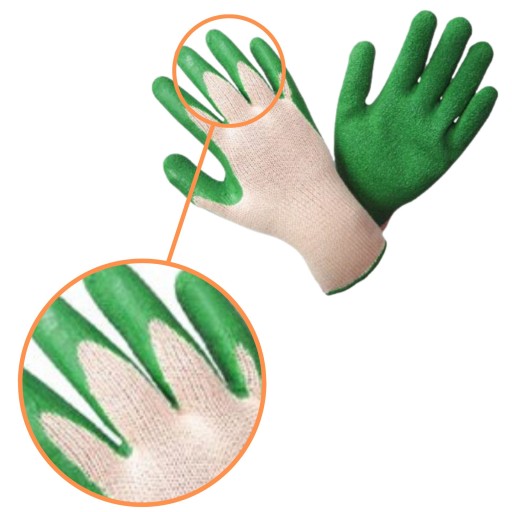 Pracovné RUKAVICE r10 LATEX bal. 10 PÁROV