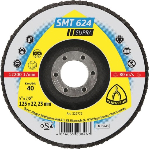 BRUSNÝ KOTOÚČ SMT624 FI125 GR.40KS.145672A