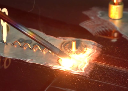 ELEKTRODA na BUBLENIE A ZMršťovanie PLECHOV dlhá 305mm pre zváračku SPOTTER