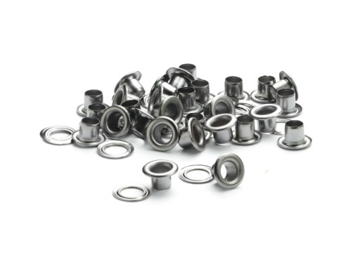 5 mm GRAPHITE kovové očká s podložkou