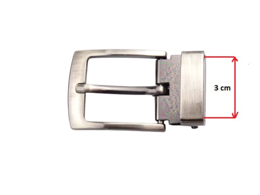 Spona na opasok nohavíc 3 cm 30 mm TMAVÝ NIKEL