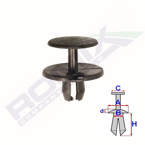 7mm BMW montážna rozširujúca zástrčka x10 ks