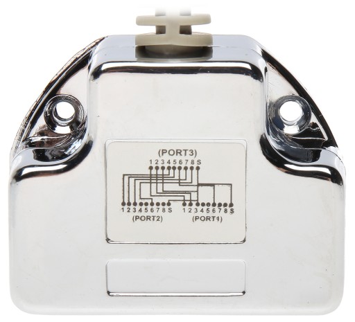 RJ45 adaptér na kábel / 2x RJ45 zásuvka tienenie