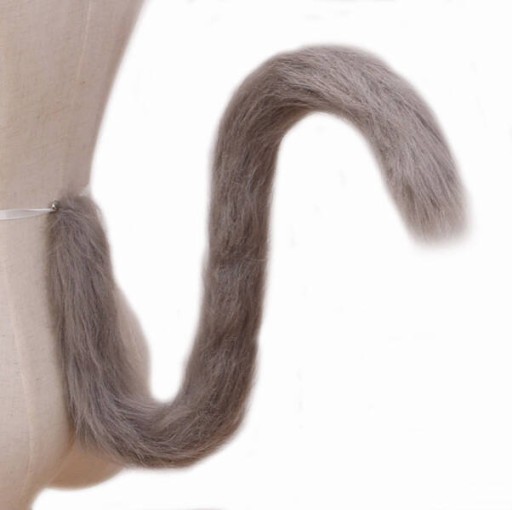 VLČÍ CHVOST VLK MAČKA VLK MAČKA DLHÁ ŠEDÁ 80 CM