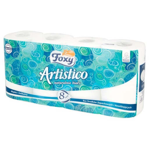 Foxy Artistico toaletný papier neparfumovaný 8 ks.