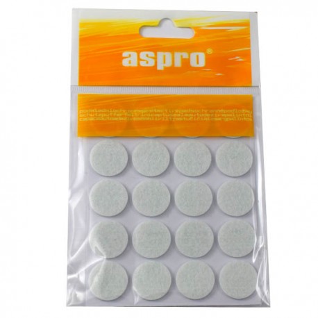 SAMOLEPIACIE PLSTENÉ PODLOŽKY 20MM BIELE 20 KS