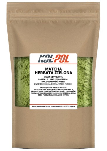 Matcha zelený čaj 100g Prírodný prášok | Kol-Pol