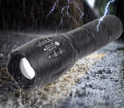 VÝKONNÁ LED TAKTICKÁ VOJENSKÁ BATERKA VODEODOLNÁ ZOOM SET BATÉRIA