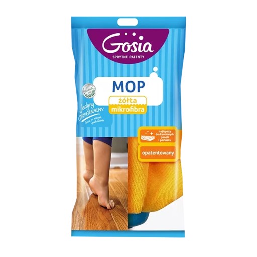 Žltý mop z mikrovlákna GOSIA