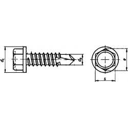 Samorezné skrutky DIN 7504 K 4,8x16mm 100ks
