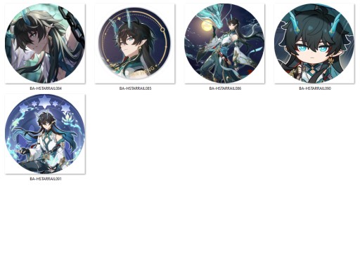 Honkai Star Rail Pins - Dan Heng Imbibitor Lunae NA VÝBER