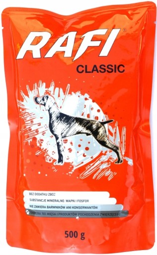 Rafi Classic mokré, bezobilné krmivo pre psov 500g