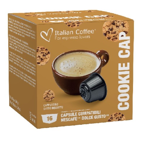 Talianska káva COOKIE CAP|čiapky. Systém Dolce Gusto