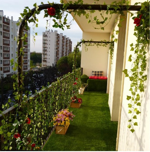 6m Umelé Ivy GIRLAND Kvety na balkón x3