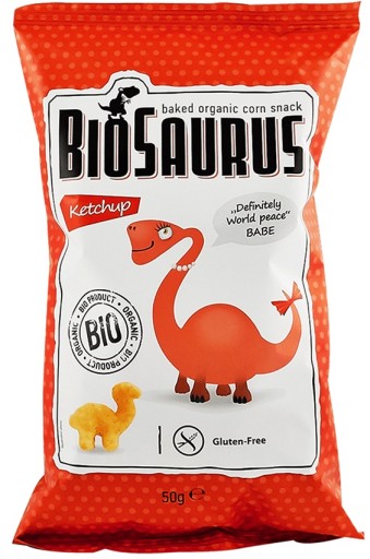 Dinosaury CORN CRIES s bio kečupom 50g