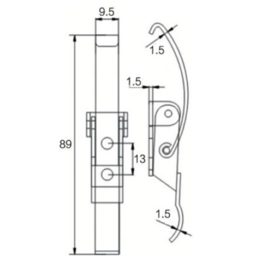 NEREZOVÁ ZÁPADKA KANDAHAR L=89,0 MM R68