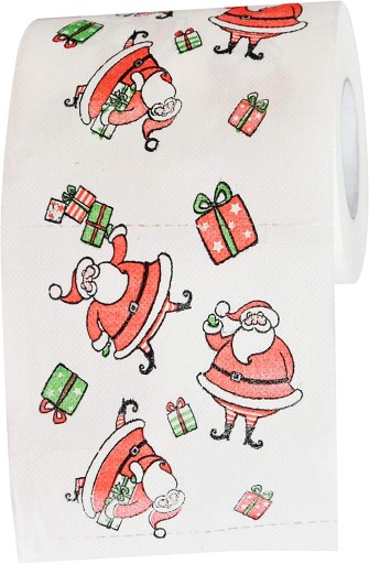 VIANOČNÝ TOALETNÝ PAPIER SANTA