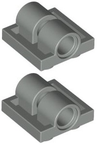 LEGO Plate 2x2 2 otvory J. Grey (2817/4211376) x2