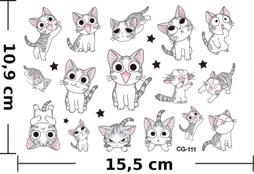 Umývateľné tetovanie pre deti CATS CG111