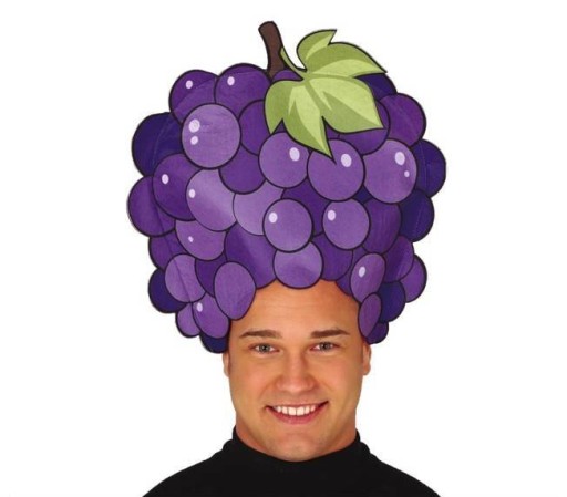 PLSTENÝ KLOBÚK HROZNO VÍNO SLÁVNOSŤ HROZNO OVOCIE