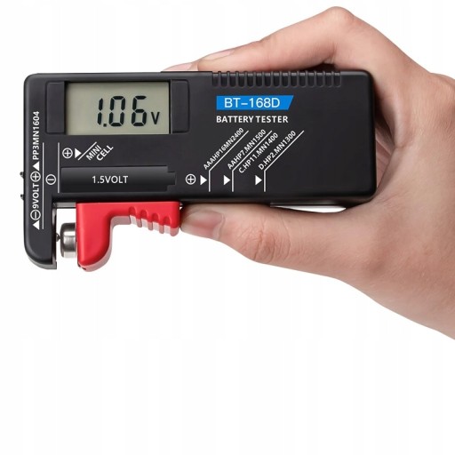 TESTER BATÉRIÍ AAA AA BT-168D