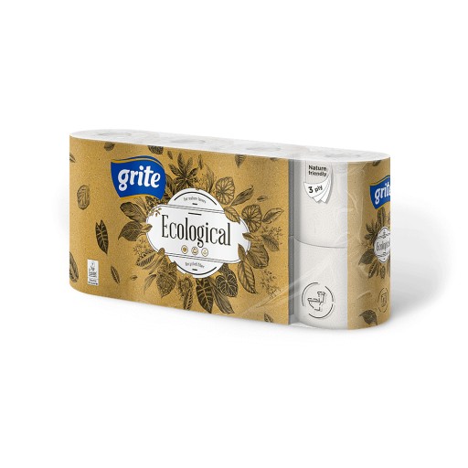 3-vrstvový ekologický účinný toaletný papier