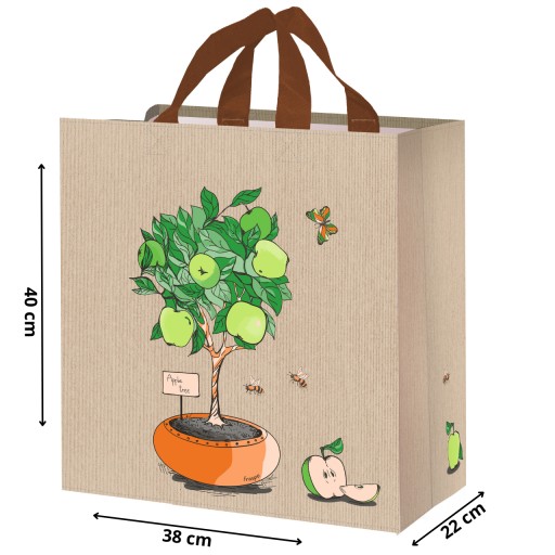VEĽKÁ nákupná taška 38x22x40cm opakovane použiteľná nákupná sieťka s objemom 33l x1