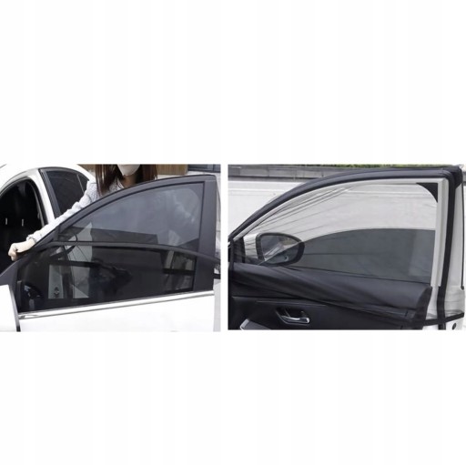 2X SLNEČNÁ CLONA NA OKENNÉ AUTO ŽALÚZIE AUTOROLETY SIEŤ
