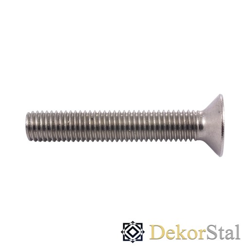 INOX A2 kužeľová skrutka DIN 7991 M6 x 100 - 10 ks.