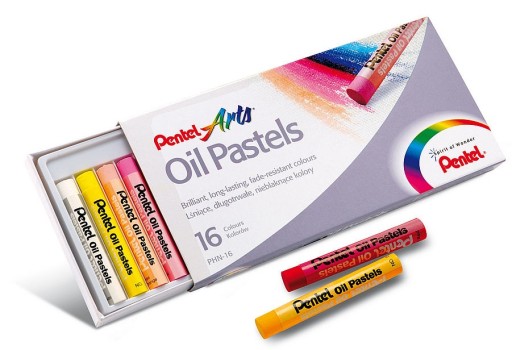 Pentel PHN Oil Pastels Pastelky 16 farieb