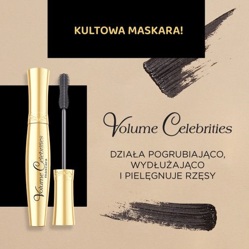 Maskara Eveline Cosmetics Volume Celebrities